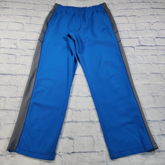 Nike MENS L Mesh Jersey Blue Gray Swoosh Sweatpants Grey Tag VINTAGE Y2K - Picture 1 of 15